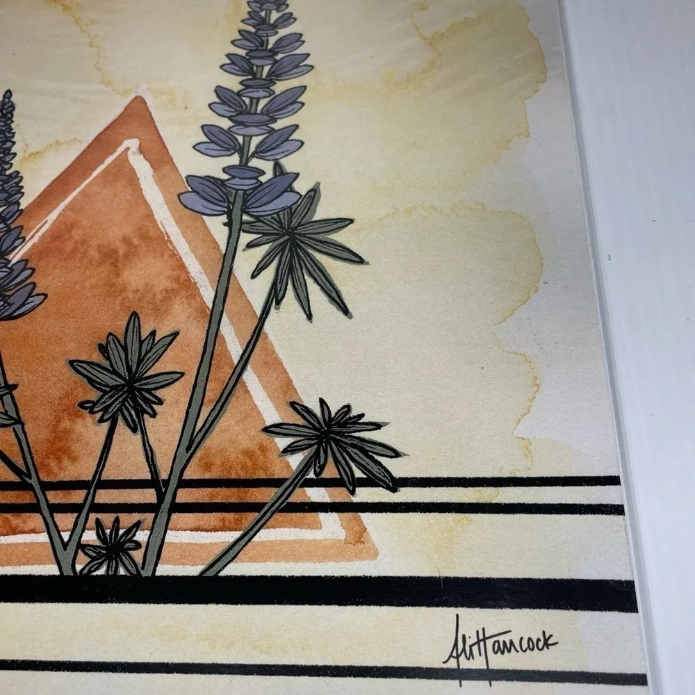 Whiskey Jack Designs Set of 3 Paintings 12x12 Castilleja Lupine Balsamroot